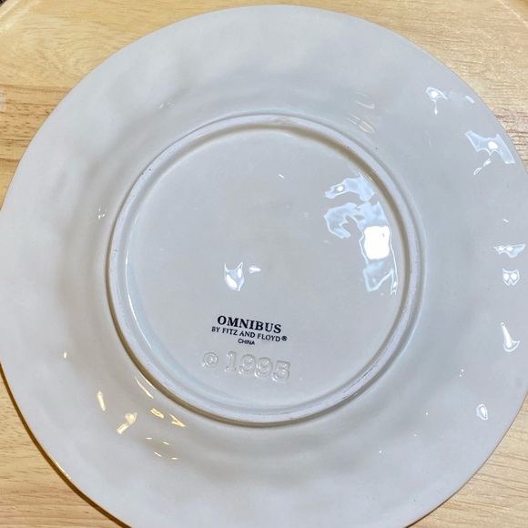 Fitz and Floyd 1995 Vintage Omnibus Plate - Picture 2 of 8